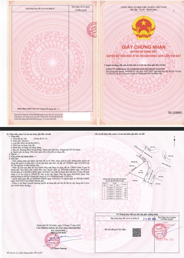 Sổ hồng riêng Gladia